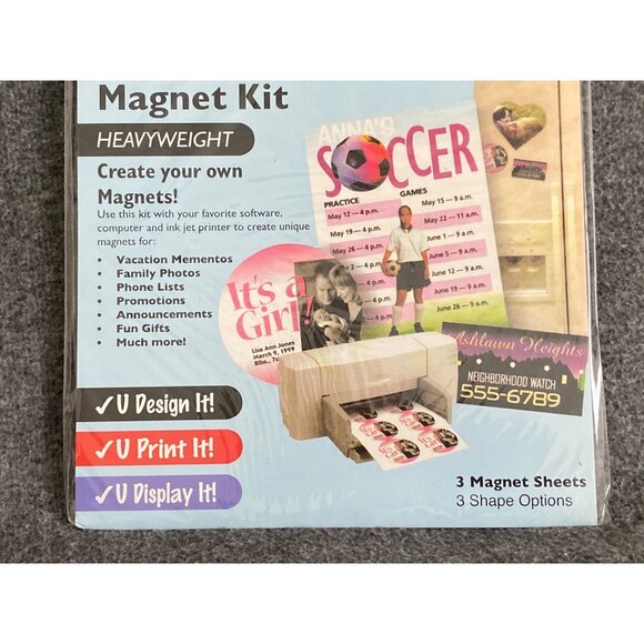 VTG U Create It UCIM09 & Invent It 09212-0 Heavy Weight Sealed Magnet Kit Person - Picture 4 of 16